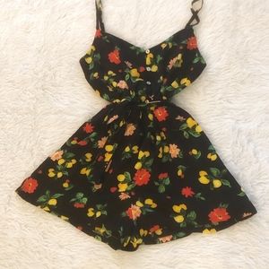 As U Wish Lemon and Flower Romper, M